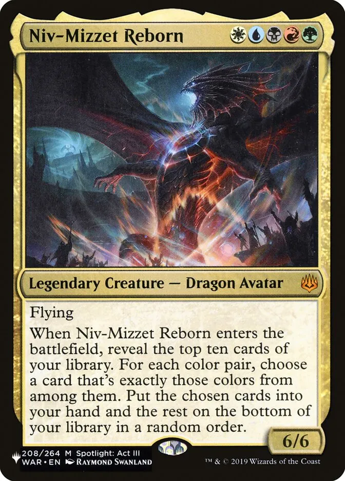 2020 The List Niv-Mizzet Reborn #WAR-208 mythic card image
