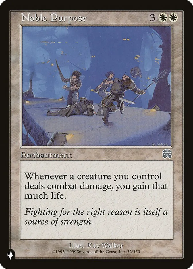 2020 The List Noble Purpose #MMQ-32 uncommon card image