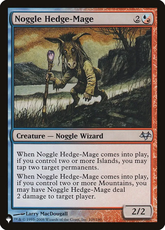2020 The List Noggle Hedge-Mage #EVE-108 uncommon card image