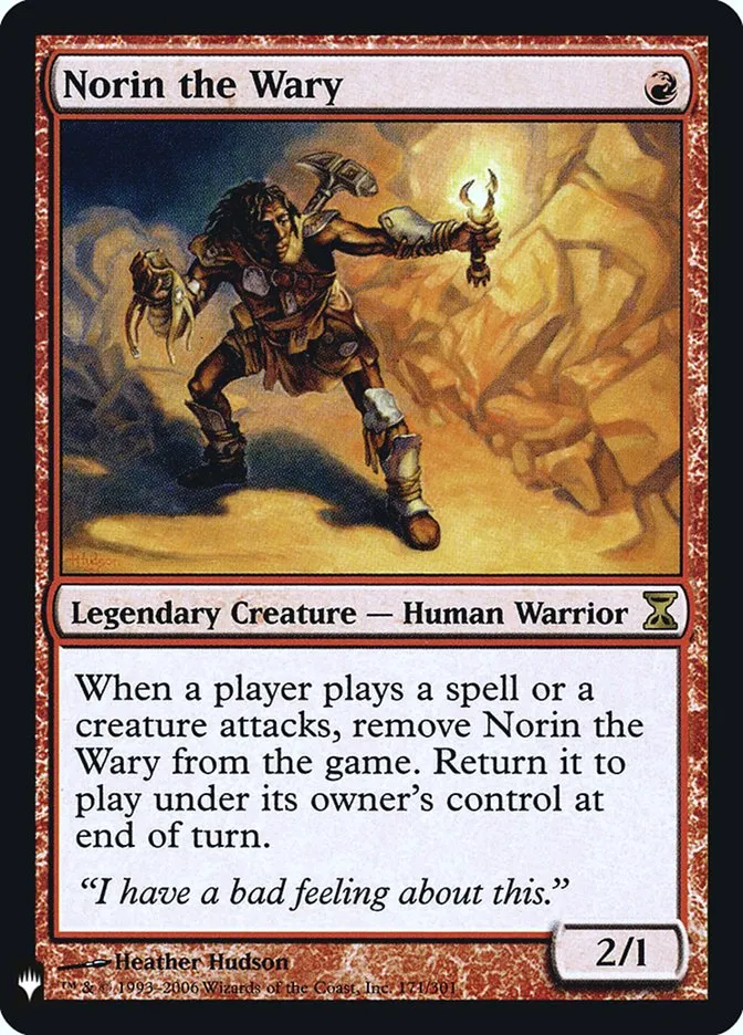 2020 The List Norin the Wary #TSP-171 rare card image