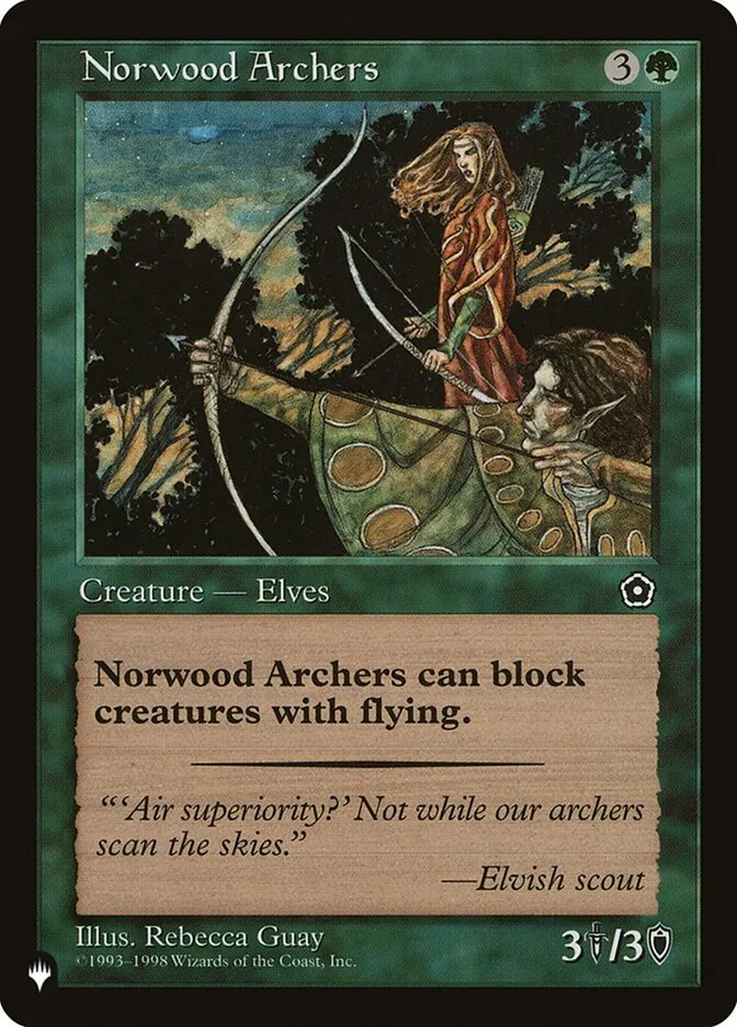 2020 The List Norwood Archers #P02-136 common card image