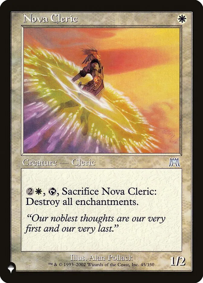 2020 The List Nova Cleric #ONS-45 uncommon card image
