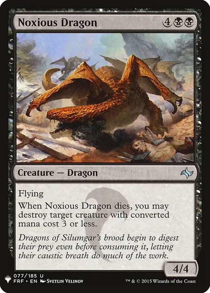 2020 The List Noxious Dragon #FRF-77 uncommon card image
