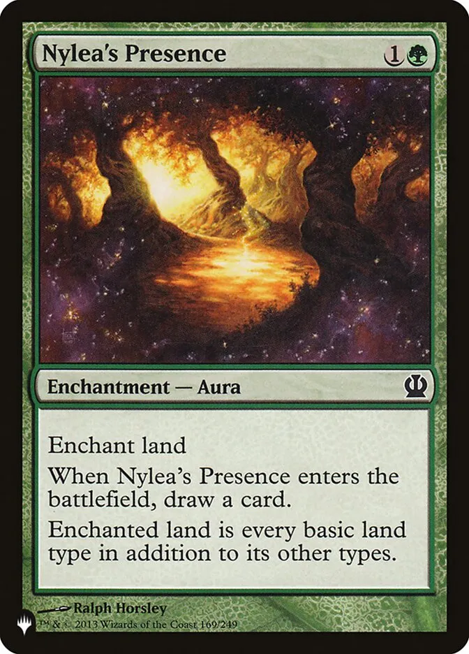 2020 The List Nylea's Presence #THS-169 common card image