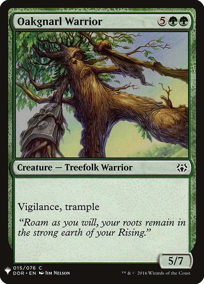 2020 The List Oakgnarl Warrior #DDR-15 common card image