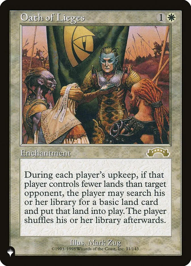2020 The List Oath of Lieges #EXO-11 rare card image