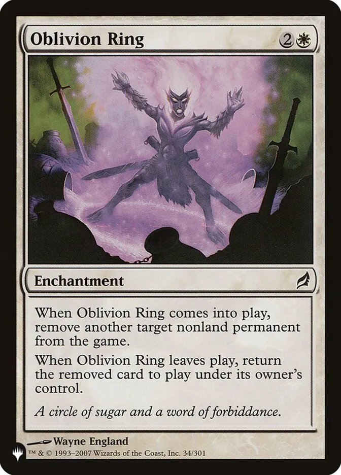 2020 The List Oblivion Ring #LRW-34 common card image
