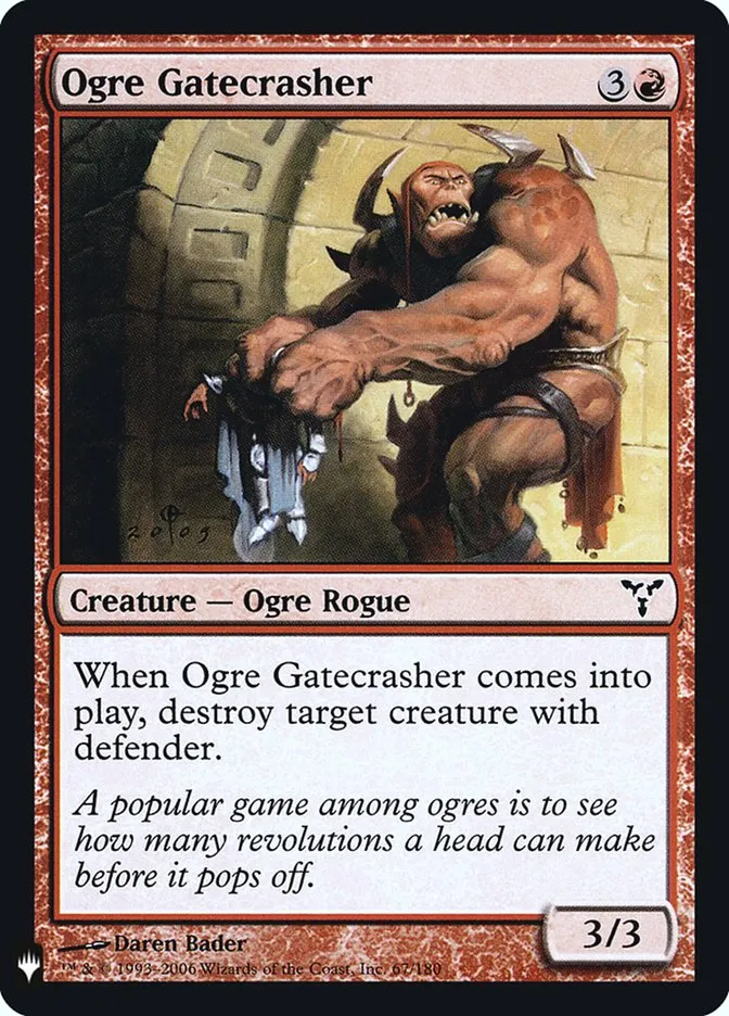 2020 The List Ogre Gatecrasher common #DIS-67 common card image