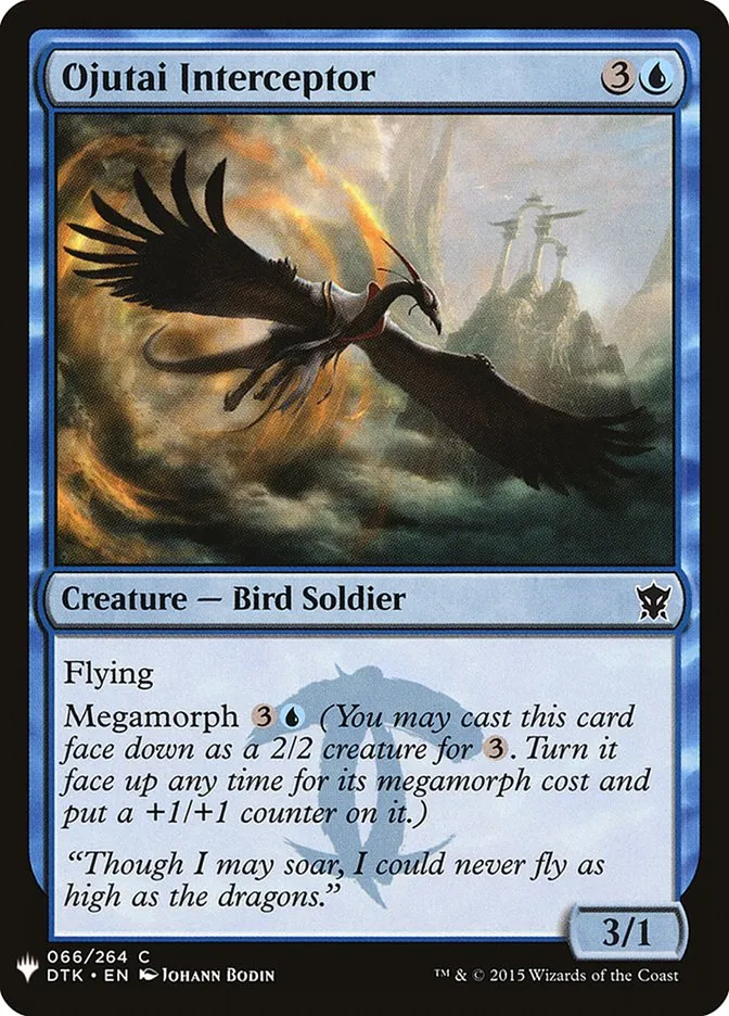 2020 The List Ojutai Interceptor common #DTK-66 common card image