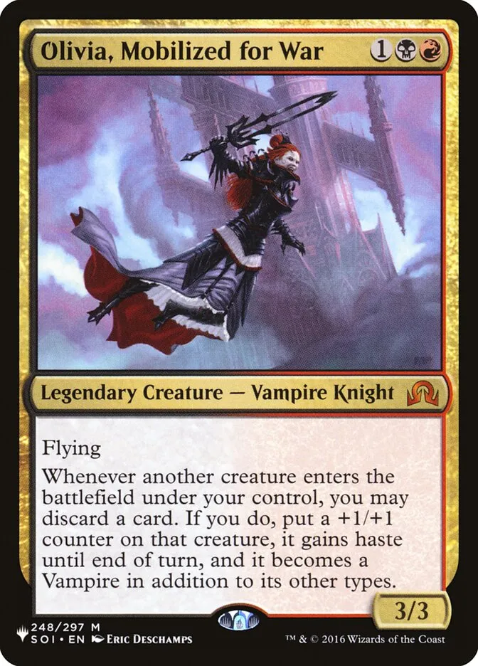 2020 The List Olivia, Mobilized for War #SOI-248 mythic card image