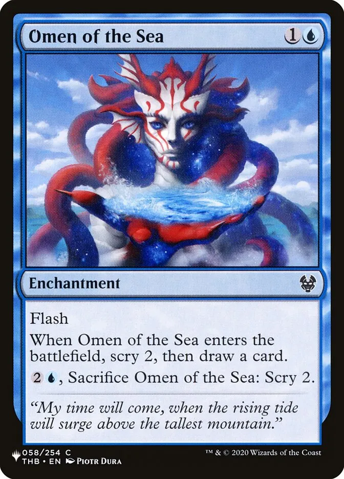 2020 The List Omen of the Sea #THB-58 common card image