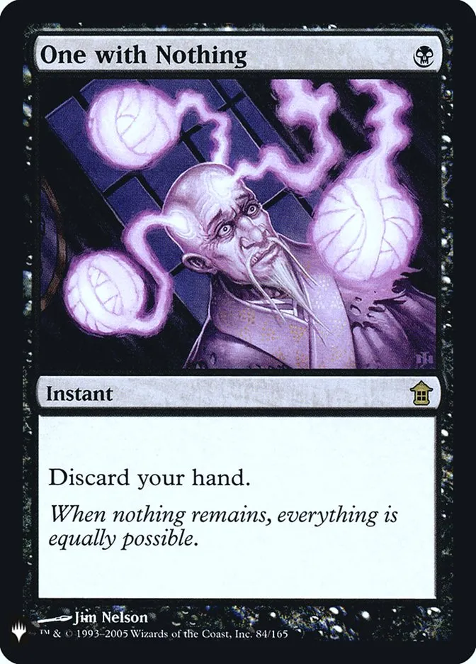 2020 The List One with Nothing #SOK-84 rare card image