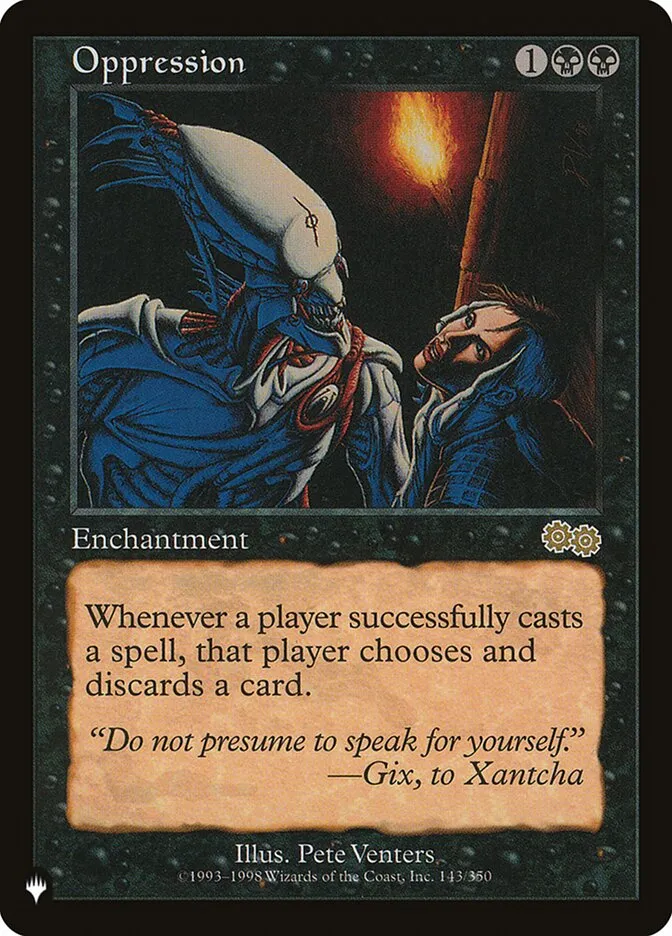 2020 The List Oppression #USG-143 rare card image