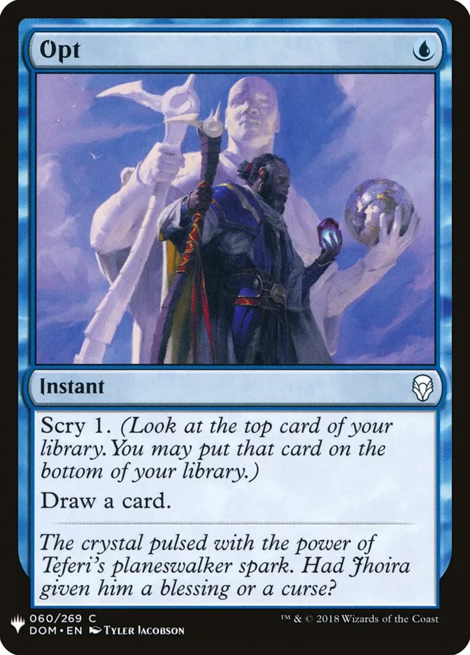2020 The List Opt common #DOM-60 common card image