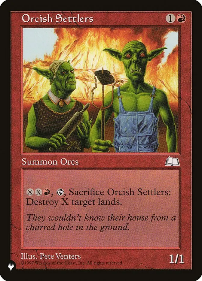 2020 The List Orcish Settlers #WTH-112 uncommon card image