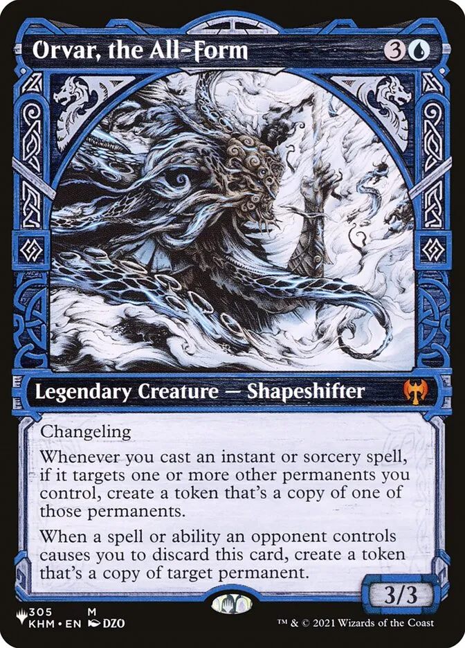 2020 The List Orvar, the All-Form #KHM-305 mythic card image