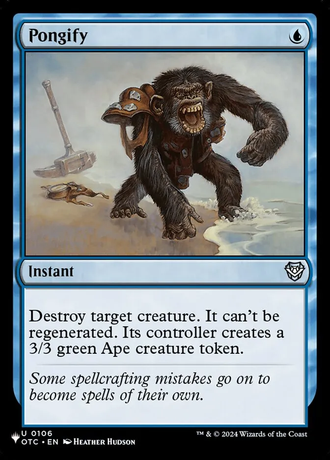 2020 The List Pongify uncommon #OTC-106 uncommon card image