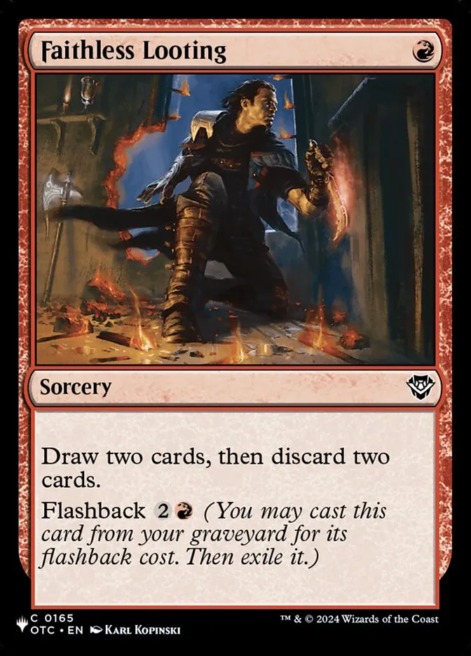 2020 The List Faithless Looting #OTC-165 common card image
