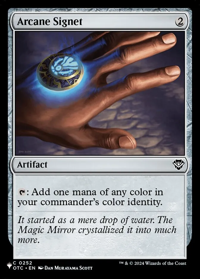 2020 The List Arcane Signet common #OTC-252 common card image