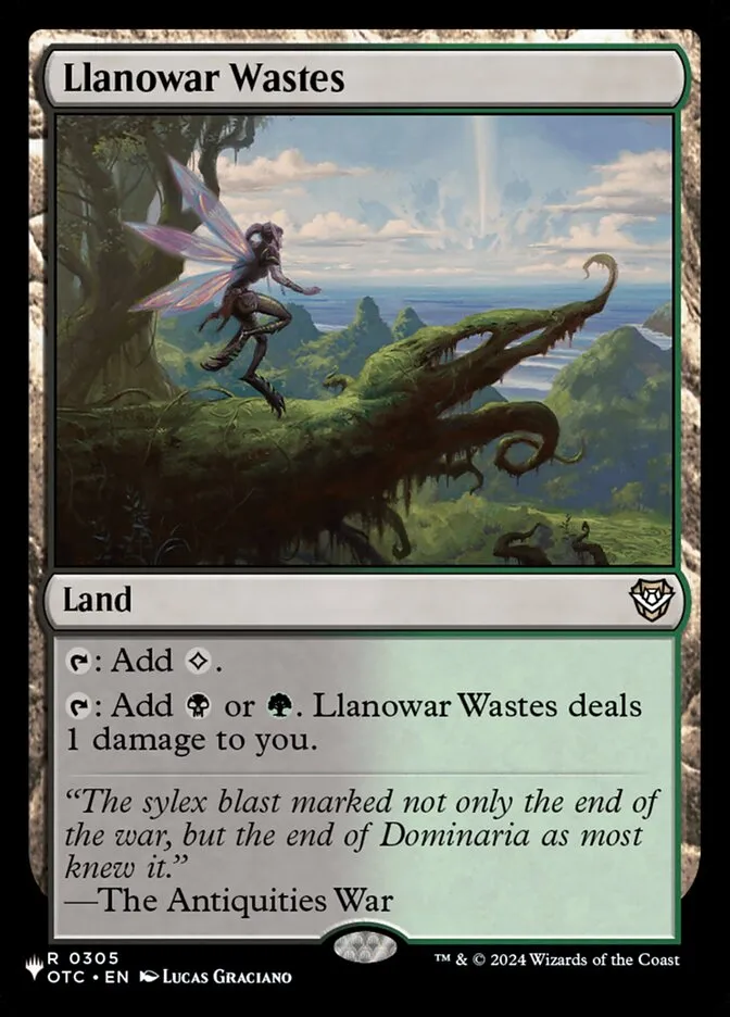 2020 The List Llanowar Wastes #OTC-305 rare card image