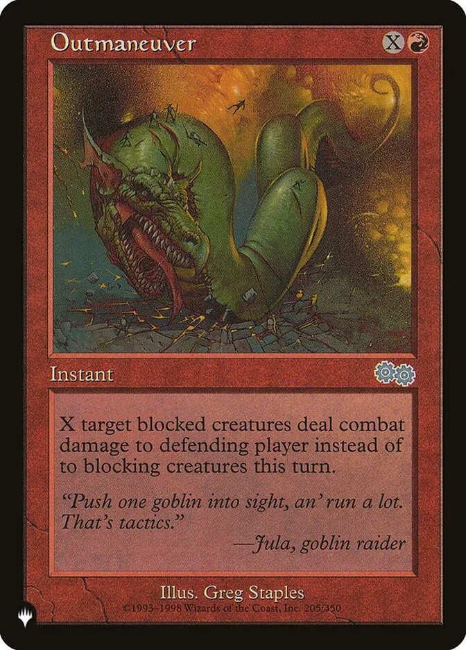 2020 The List Outmaneuver #USG-205 uncommon card image