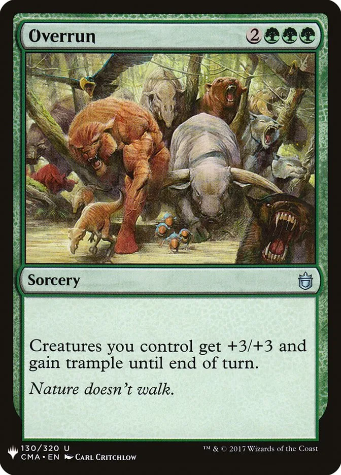 2020 The List Overrun uncommon #CMA-130 uncommon card image