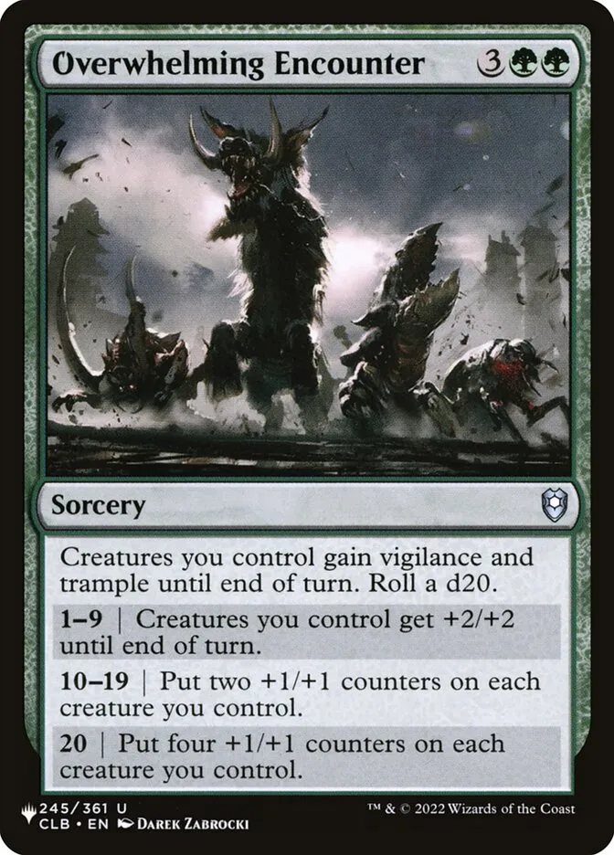2020 The List Overwhelming Encounter uncommon #CLB-245 uncommon card image