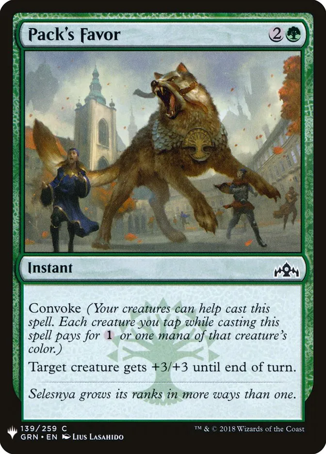2020 The List Pack's Favor #GRN-139 common card image