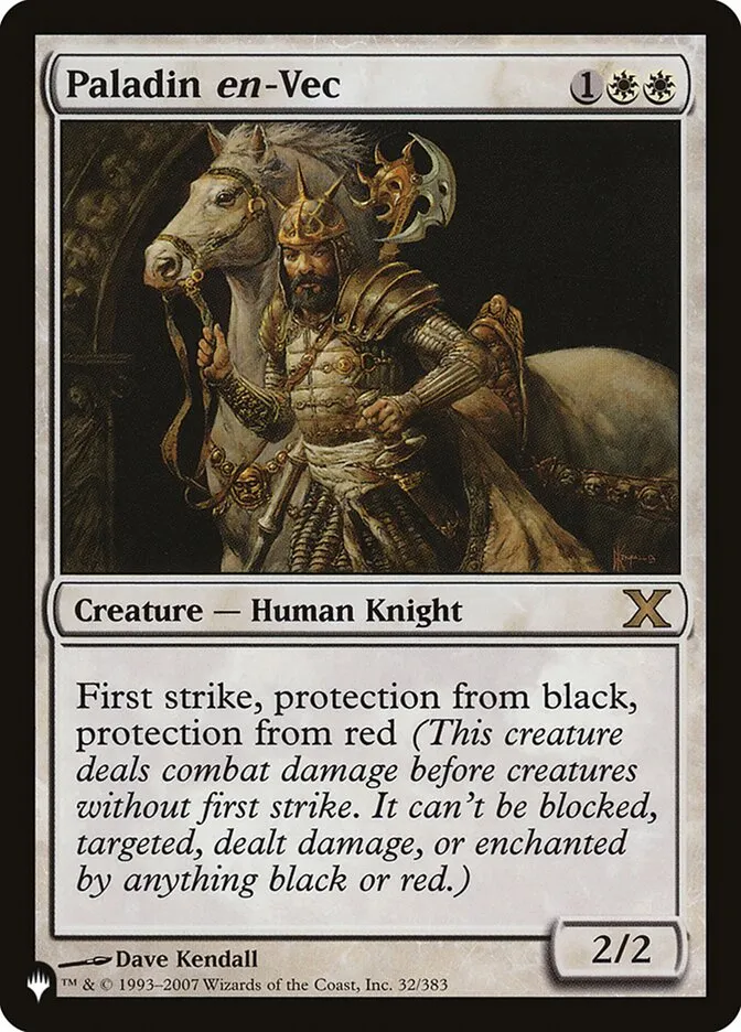 2020 The List Paladin en-Vec #10E-32 rare card image