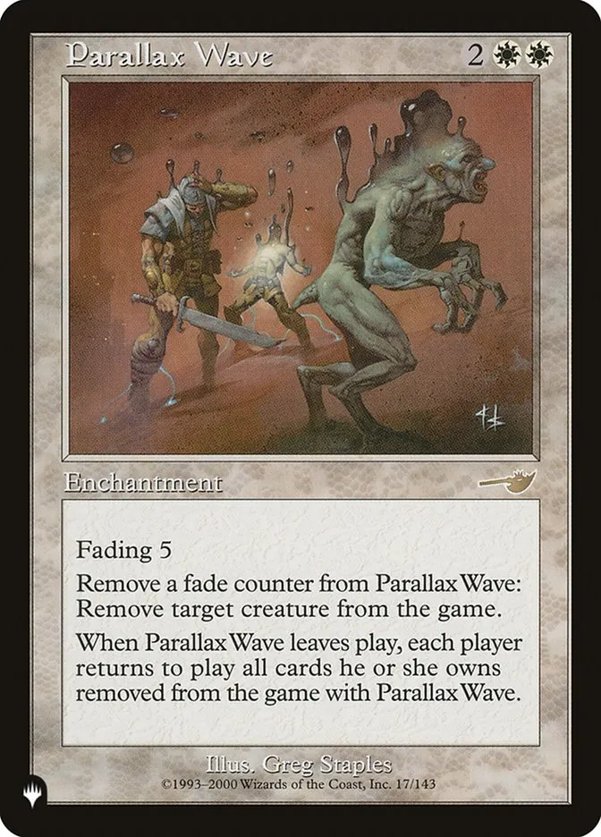 2020 The List Parallax Wave #NEM-17 rare card image