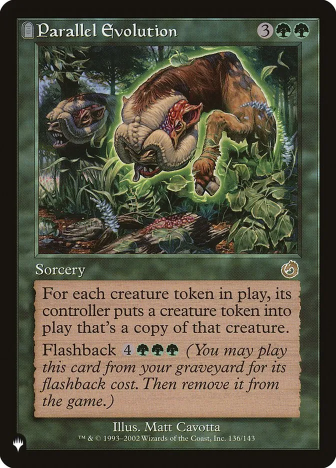 2020 The List Parallel Evolution rare #TOR-136 rare card image