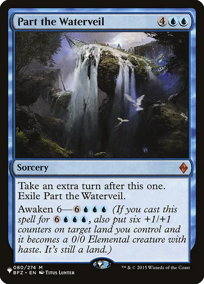 2020 The List Part the Waterveil #BFZ-80 mythic card image