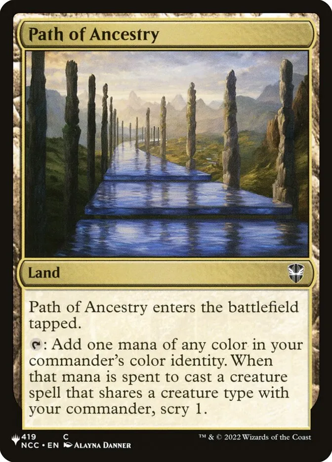 2020 The List Path of Ancestry #NCC-419 common card image
