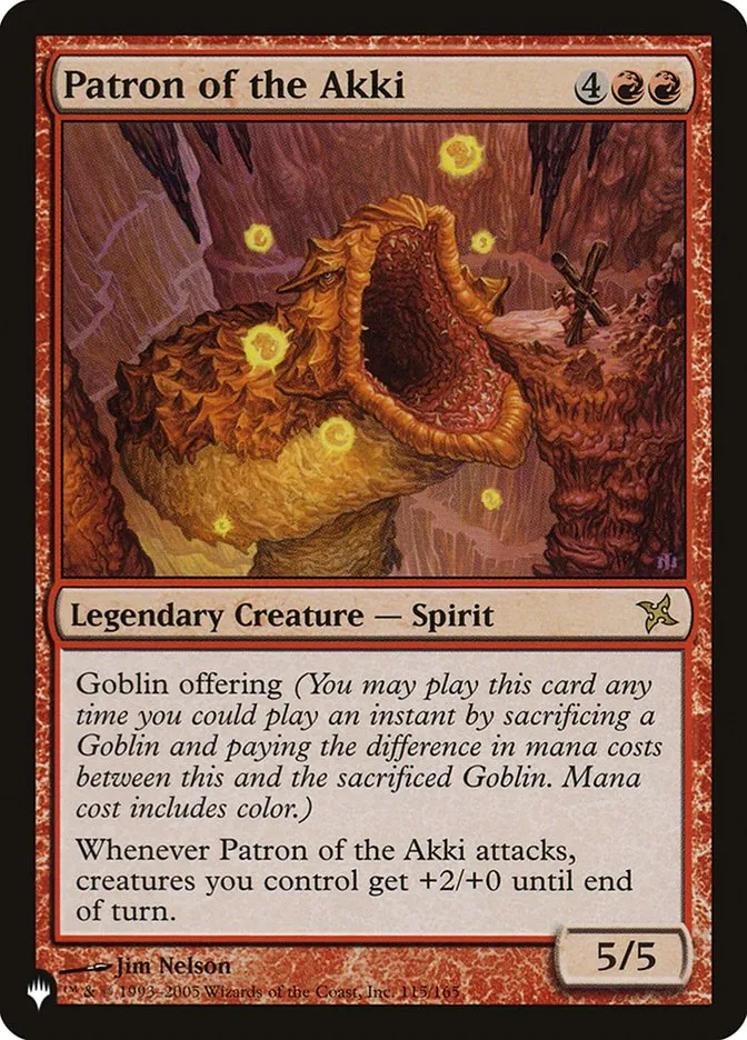 2020 The List Patron of the Akki #BOK-115 rare card image
