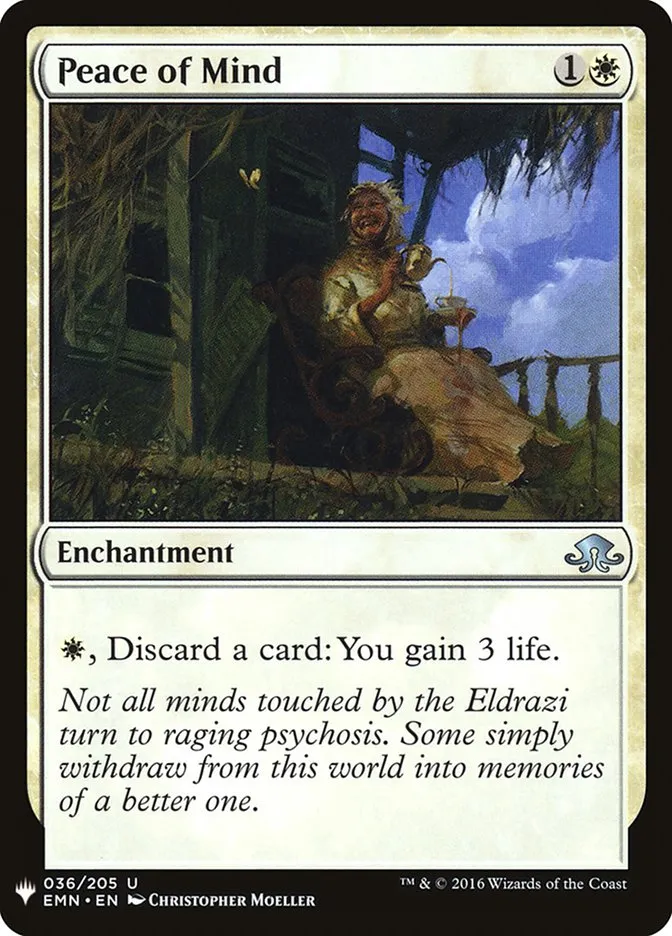 2020 The List Peace of Mind #EMN-36 uncommon card image