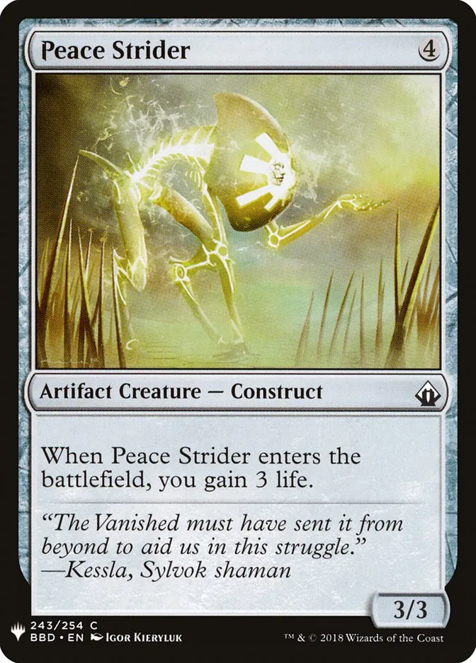 2020 The List Peace Strider common #BBD-243 common card image