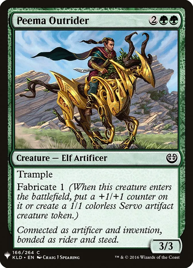 2020 The List Peema Outrider #KLD-166 common card image