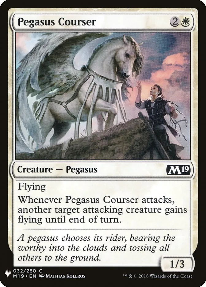2020 The List Pegasus Courser common #M19-32 common card image