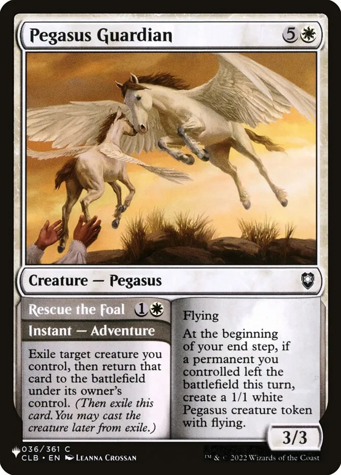 2020 The List Pegasus Guardian // Rescue the Foal #CLB-36 common card image