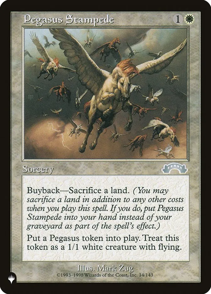 2020 The List Pegasus Stampede #EXO-14 uncommon card image
