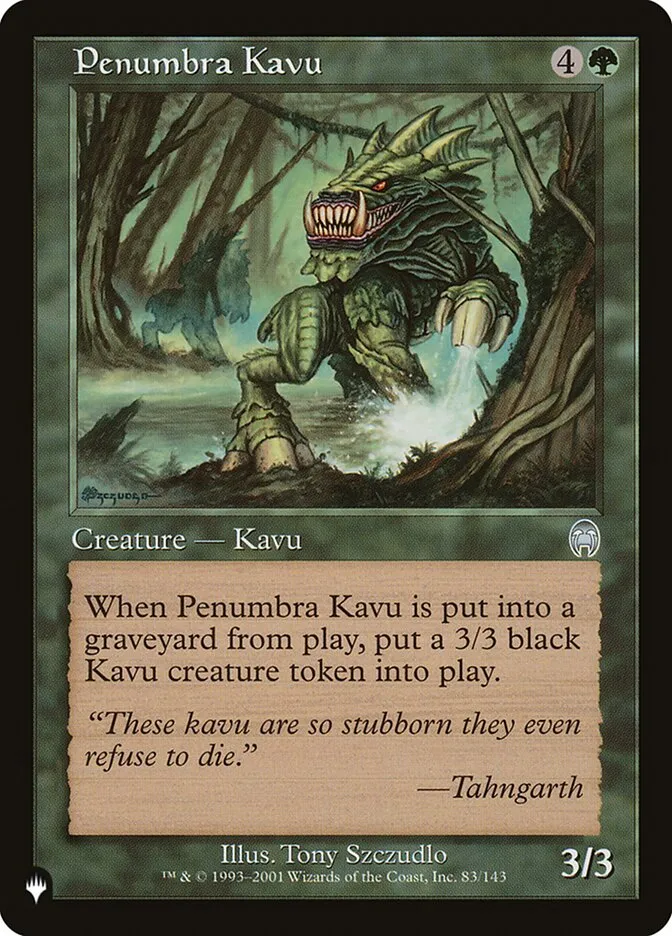2020 The List Penumbra Kavu #APC-83 uncommon card image