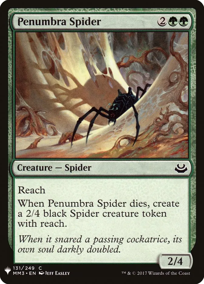 2020 The List Penumbra Spider #MM3-131 common card image