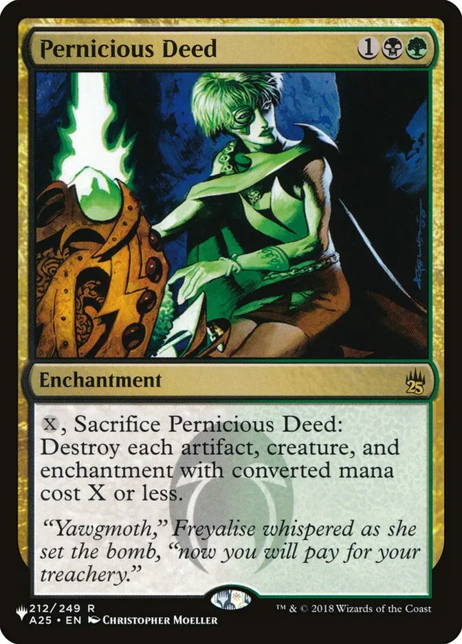 2020 The List Pernicious Deed #A25-212 rare card image