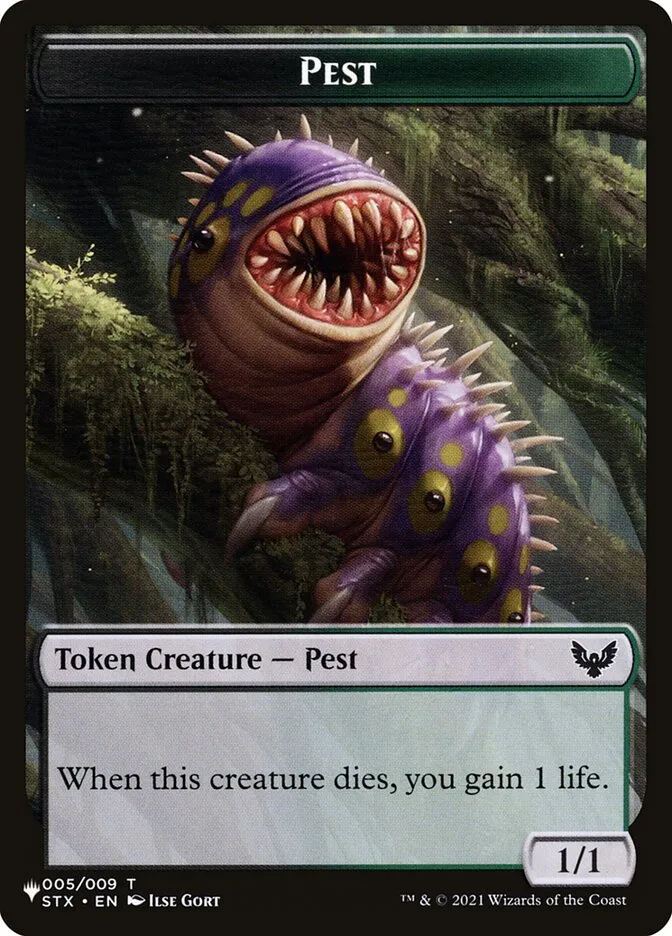 2020 The List Pest common #TSTX-5 common card image