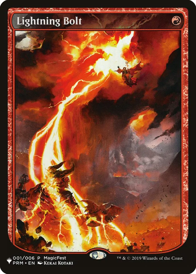 2020 The List Lightning Bolt #PF19-1 rare card image
