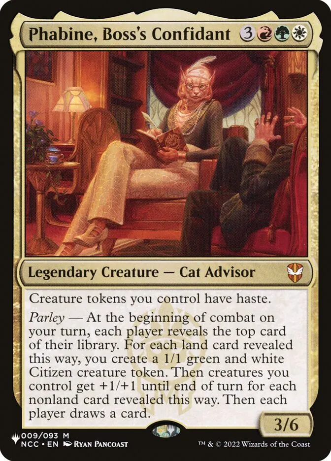 2020 The List Phabine, Boss's Confidant #NCC-9 mythic card image