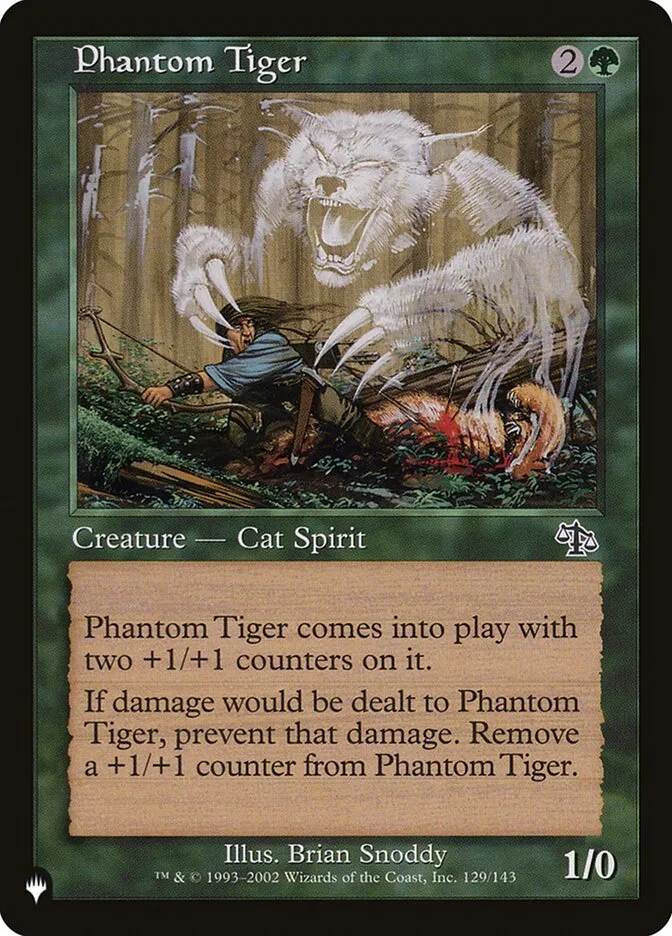 2020 The List Phantom Tiger common #JUD-129 common card image