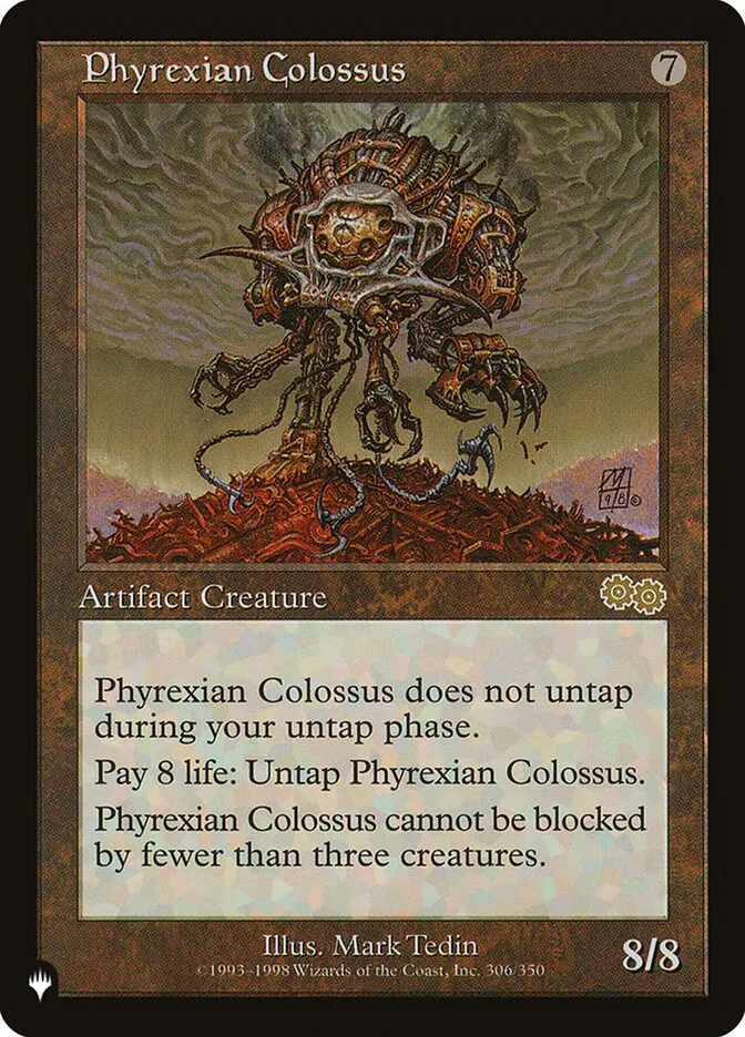 2020 The List Phyrexian Colossus #USG-305 rare card image