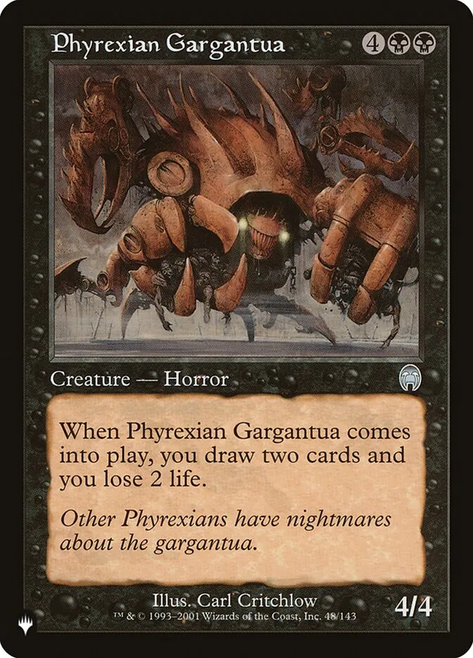 2020 The List Phyrexian Gargantua #APC-48 uncommon card image