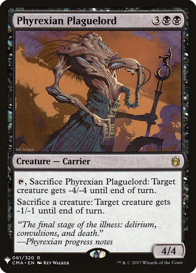 2020 The List Phyrexian Plaguelord #CMA-61 rare card image
